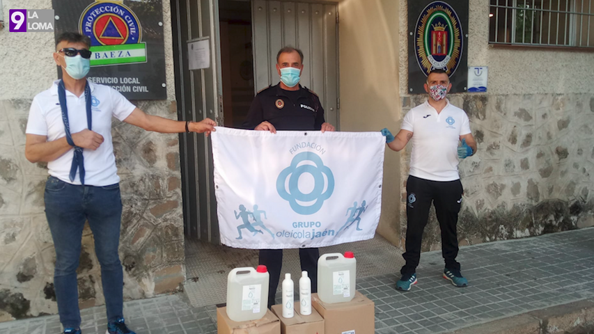 El Club de Atletismo Oleícola Jaén dona 30 litros de gel hidroalcohólico