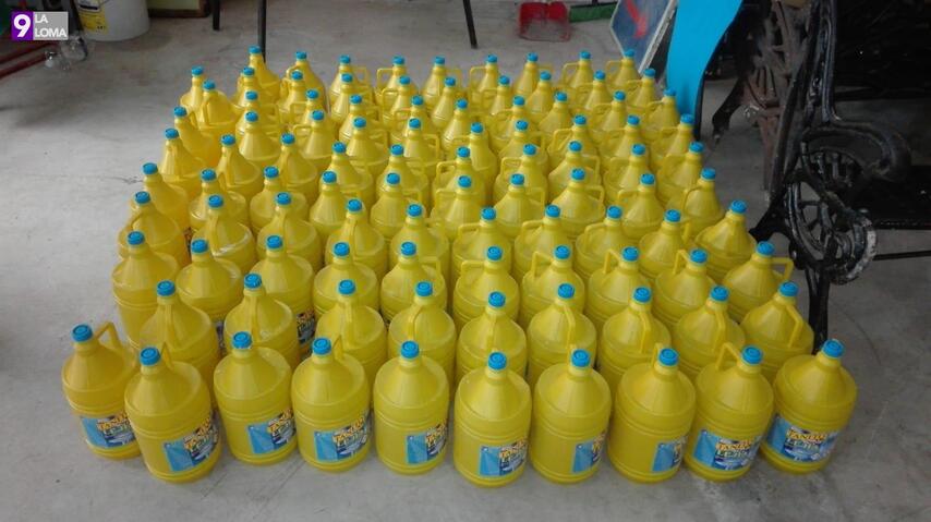 Dos nuevas donaciones de lejía en Rus para la desinfección de espacios públicos