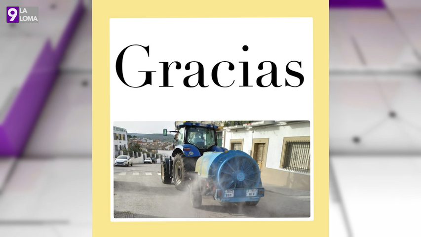 El Ayuntamiento de Rus agradece a los agricultores que han ayudado con la limpieza y desinfección de las calles