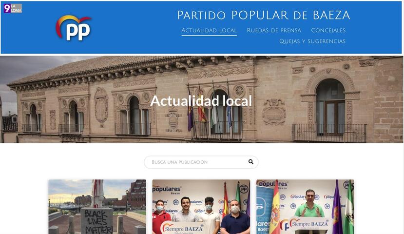 El PP de Baeza inaugura su nueva página web