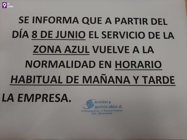 La zona azul de Baeza vuelve a jornada completa
