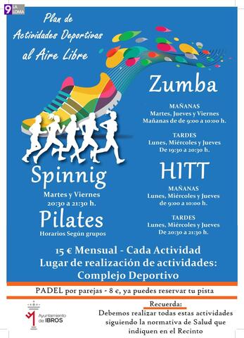 El Ayuntamiento de Ibros programa un plan de actividades al airé libre en el complejo deportivo municipal