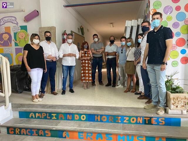 El delegado territorial de educación visita en Úbeda las obras en colegios para eficiencia energética