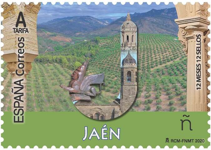 Jaén es la protagonista de julio en la serie  12 meses, 12 sellos de Correos