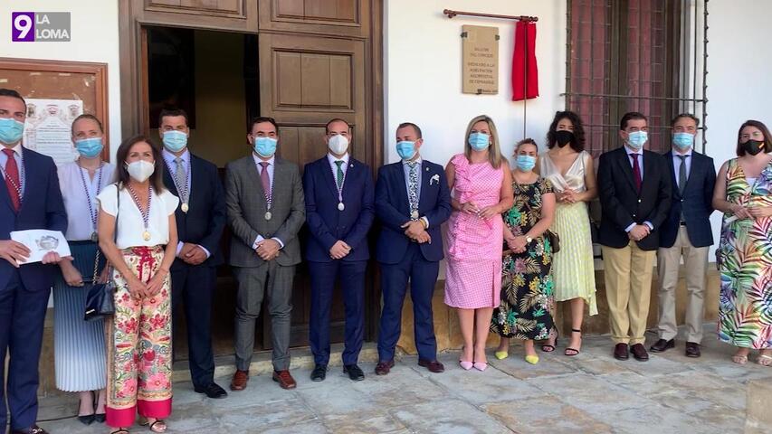 Inaugurada la placa dedicada a la Agrupación de Cofradías del Balcón del Concejo