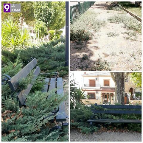 El PP denuncia el estado del parque de la calle Chile de Baeza