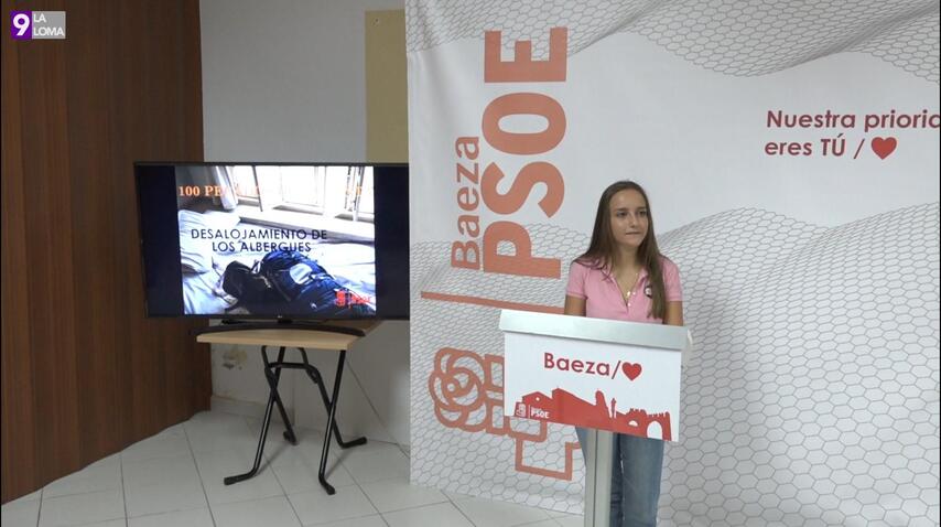 El PSOE de Baeza crítica la falta de previsión de la Junta para los albergues y la campaña de aceituna