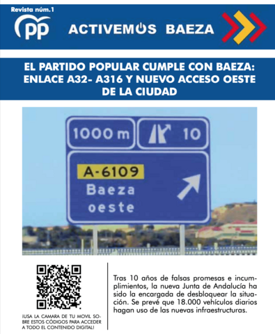 “Activemos Baeza”, nueva revista del Partido Popular de Baeza