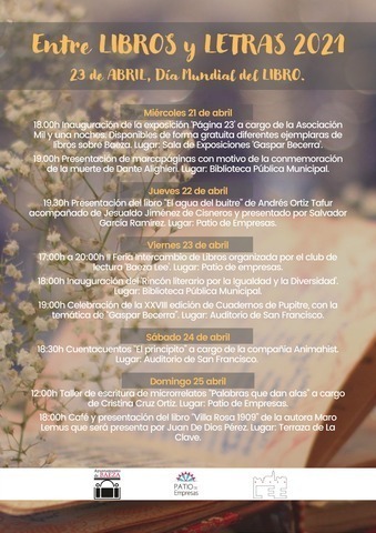 Cartel dia del libro 2021 Baeza