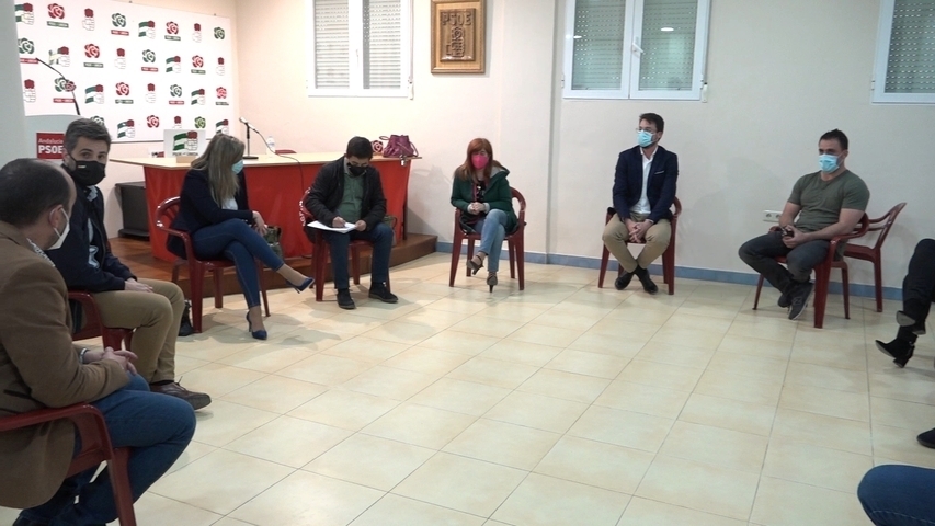 Reyes analiza con el comité comarcal del PSOE de Úbeda las políticas de los gobiernos locales para la recuperación económica