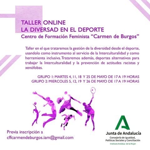 El centro Carmen de Burgos acoge en mayo un taller de diversidad en el deporte y una nueva edición del festival de literatura fantástica