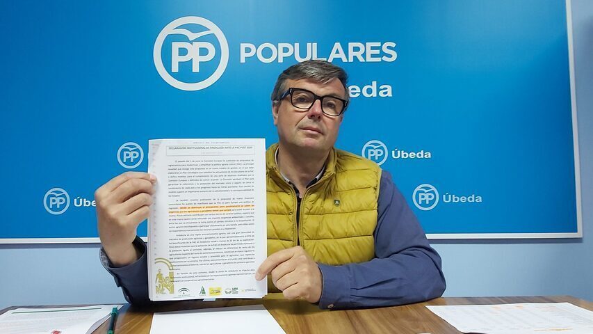 El PP tilda de incoherente la actitud del PSOE de Úbeda frente a los agricultores