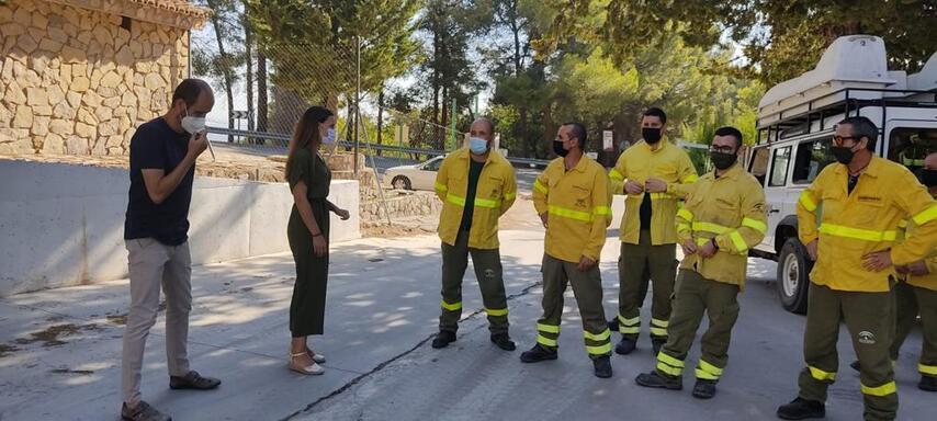 El COP de Jaén coordina una respuesta rápida ante incendios forestales con los cuatro cedefos