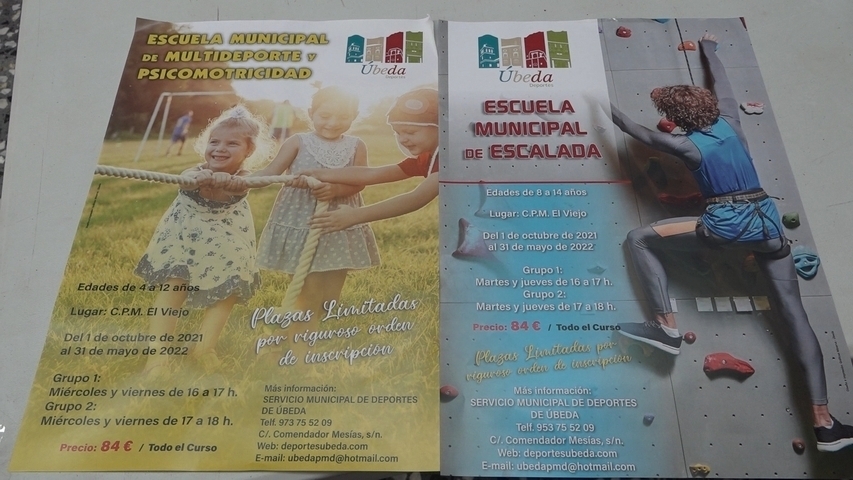 Úbeda presenta dos escuelas deportivas municipales nuevas para este próximo curso