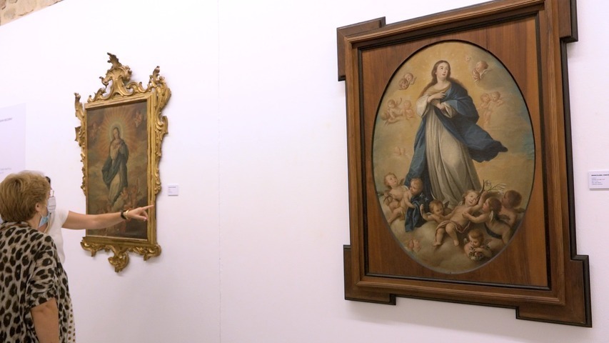 Inaugurada la exposición mariana ”Aurora, Imago Virtutis” de la Cofradía de la Vera Cruz de Baeza