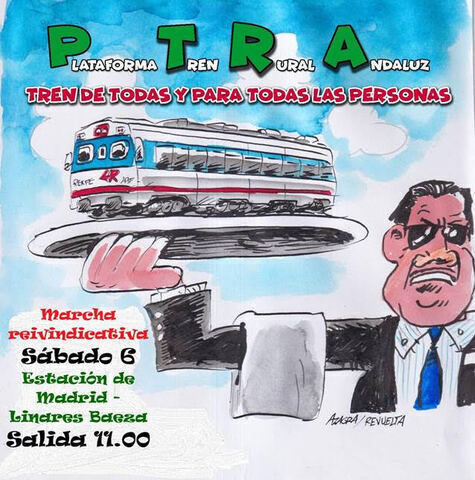 CGT Andalucía participará en la marcha por el ferrocarril que necesita la provincia de Jaén.