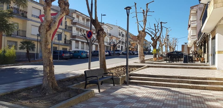 Concluyen las obras de la Calle España en el municipio de Torreperogil