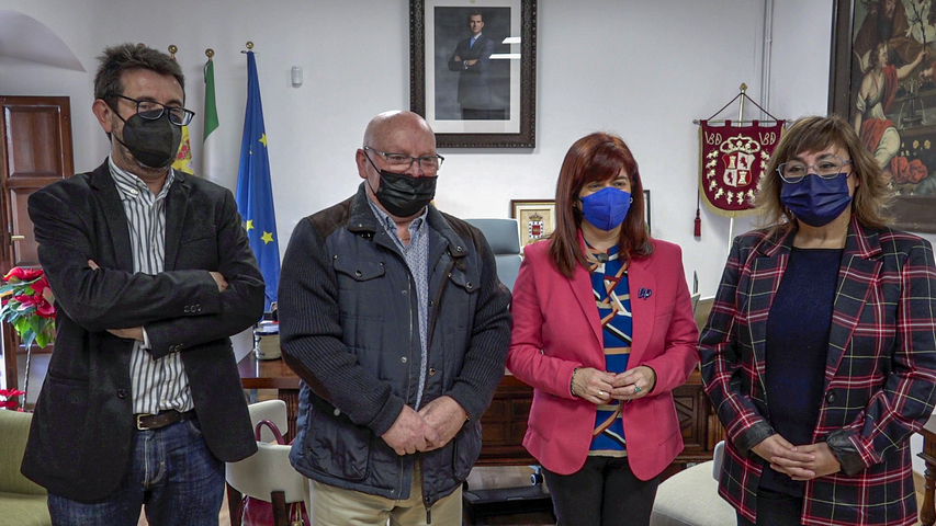 Antonio Martínez, Presidente de la Asociación de la Prensa de Jaén, visita la ciudad de Úbeda