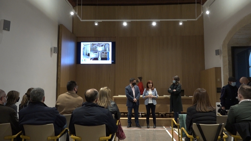 La alcaldesa de Úbeda y el presidente de la Diputación visitan las intervenciones realizadas en el Hospital de Santiago