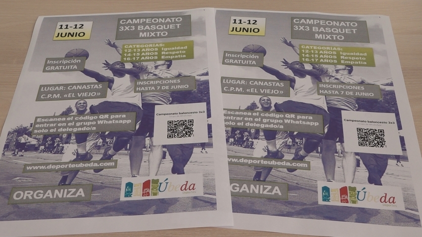 Campeonato de baloncesto 3×3 mixto para jóvenes ubetenses