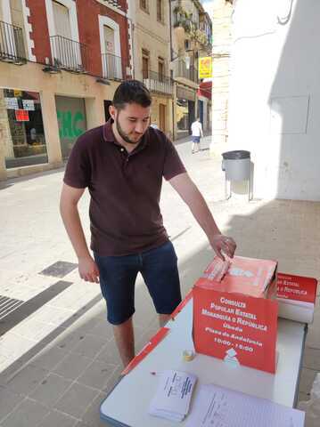 Podemos Úbeda denuncia que los hayan obligado a suspender su consulta popular sobre el modelo de Estado en Úbeda
