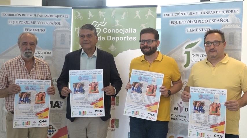 Más de 120 escolares de Úbeda participarán el lunes 26 en la exhibición de simultáneas de ajedrez con el equipo olímpico español femenino