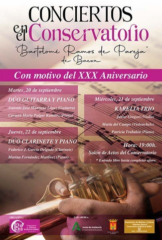 El Conservatorio "Bartolomé Ramos de Pareja" presenta la programación de su 30 aniversario 2 OK
