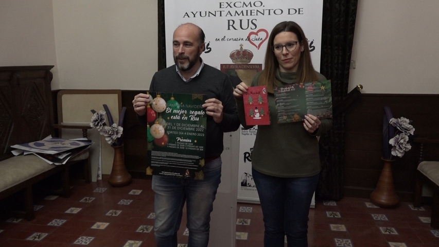 El Ayuntamiento de Rus presenta su programación para la Navidad y la campaña de apoyo al comercio local