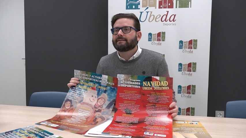 Pedro Jesús López presenta una extensa programación deportiva para Navidad en Úbeda