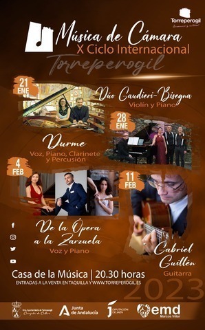 El Ciclo Internacional de Música de Cámara de Torreperogil llega su 10ª edición 2 programacion X Ciclo Internacional de Musica de Camara de Torreperogil
