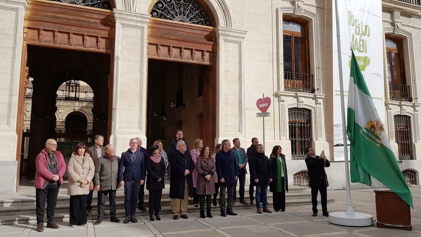 La Diputación de Jaén conmemora el Día de Andalucía con el tradicional izado de la Bandera