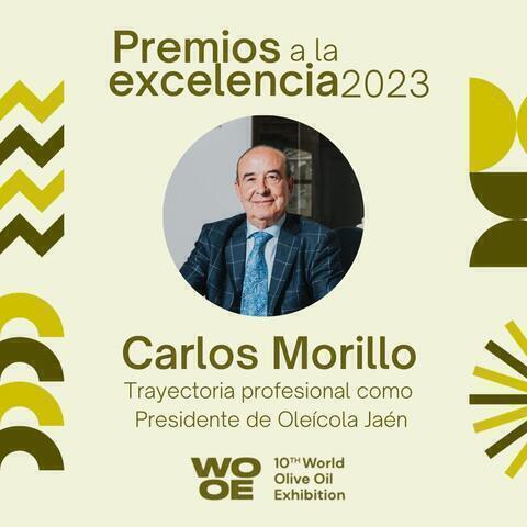 Carlos Morillo, premio a la excelencia de la World Olive Oil Exhibition