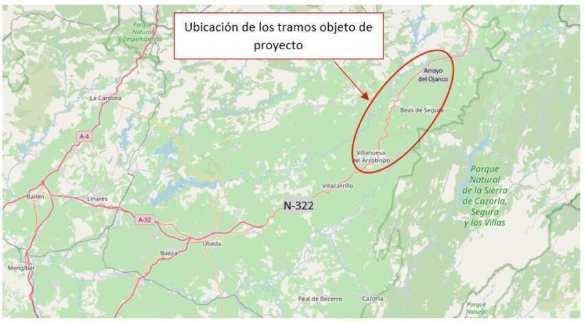 Mitma redacta ya los dos proyectos de la autovía A-32 en la provincia de Jaén con una inversión de 212 millones de euros