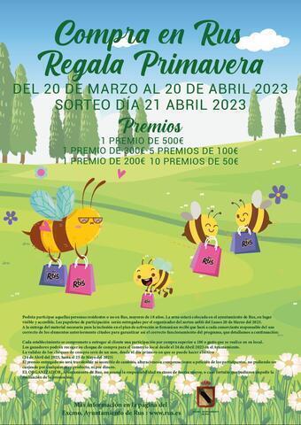 El Ayuntamiento de Rus presenta la campaña comercial "Regala Rus en Primavera 2023" 2 RUS CAMPANA DE PRIMAVERA