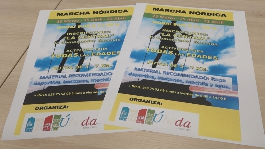 Úbeda incorpora la Marcha Nórdica a sus actividades deportivas