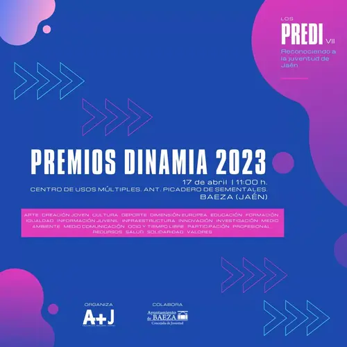 Baeza acoge la séptima edición de los Premios Dinamia 2023 en materia de juventud