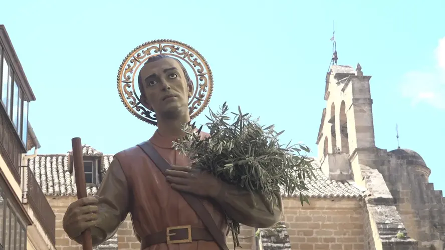 Procesión hoy de San Isidro Labrador en Úbeda, patrón de los agricultores