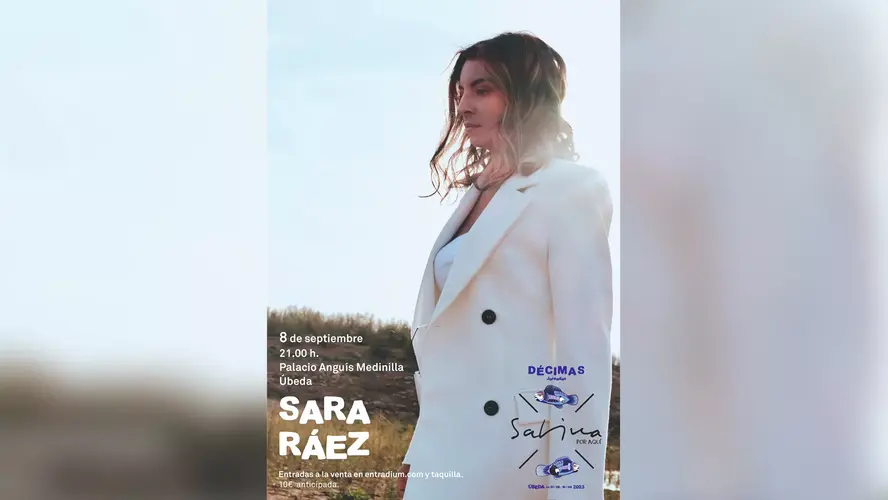 Sara Ráez estará en las X Jornadas Sabina por aquí, que se celebrarán en Úbeda del 31 de agosto al 9 de septiembre