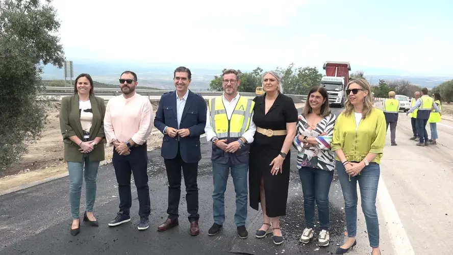 Visita tecnica a las obras de mejora que se estan realizando en la A 6109 a la entrada de Baeza desde el Puente del Obispo 1.66.1 jpg