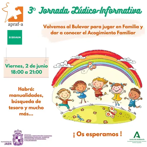 APRAF celebra en Jaén una jornada lúdico informativa sobre acogimiento familiar