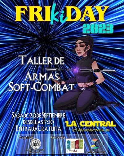 La Central albergará el 30 de septiembre la segunda edición del taller de armas Soft-Combat 2 Cartel taller soft combat