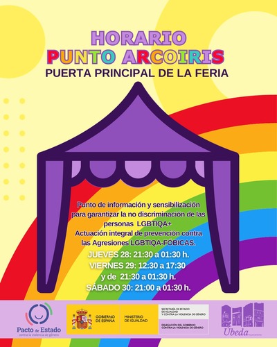 La Feria de San Miguel, un año más, cuenta con Punto Morado, Punto Arco Iris y Punto de Lactancia 2 PUNTO ARCOIRIS