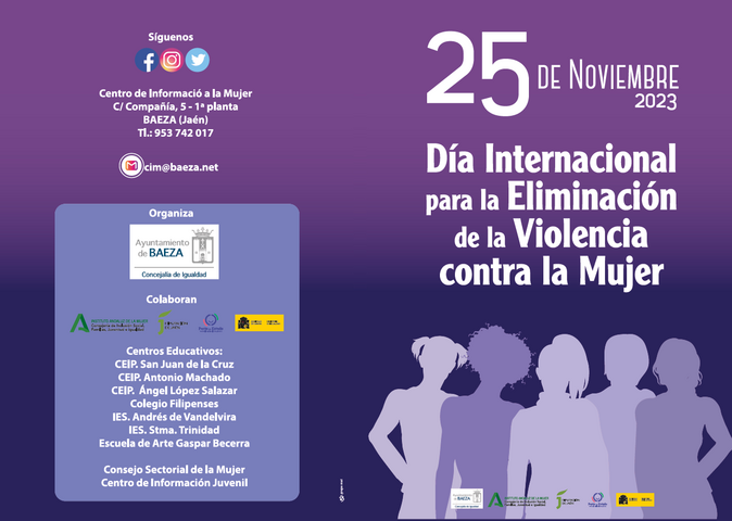 Presentadas las actividades con motivo del 25N en Baeza 2