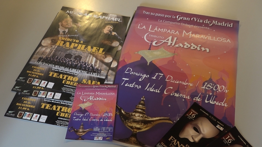 Tres nuevos musicales programados para el próximo mes de diciembre en Úbeda