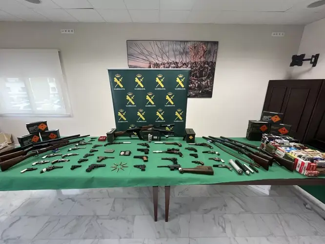 Desarticulada una trama especializada en la fabricación ilegal y tráfico de armas y municiones en Jaén