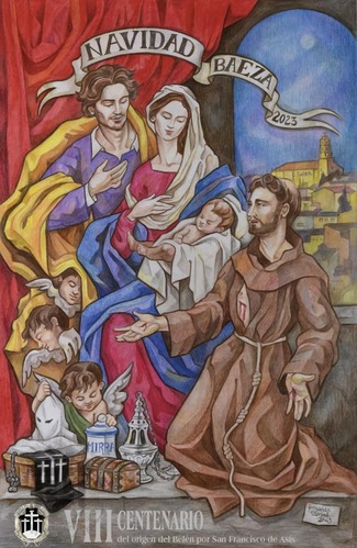 Presentado en Baeza el cartel de la Navidad 2023 obra de Fernando Curiel Palomares 2 cartel navidad Baeza