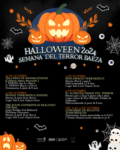 Pasajes del terror, talleres y concurso de relatos entre las actividades de Halloween en Baeza 3 SEMANA DEL TERROR baeza