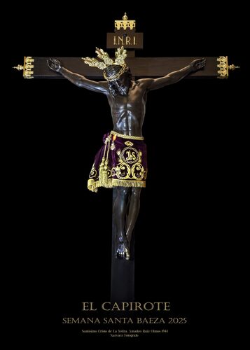 Una fotografía del Cristo de La Yedra, obra de Pedro Narváez, anuncia la Semana Santa de "El Capirote" 2 cartel de El capirote scaled
