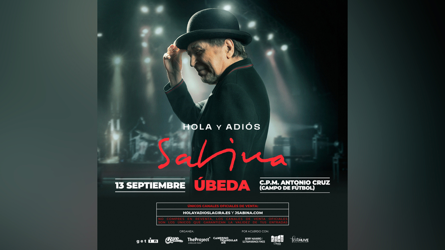 Joaquín Sabina cerrará el Festmuve 2025 con un emotivo concierto de despedida en Úbeda