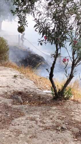 Los bomberos apagan rapidamente un incendio en la Ronda de los Miradores de Ubeda2